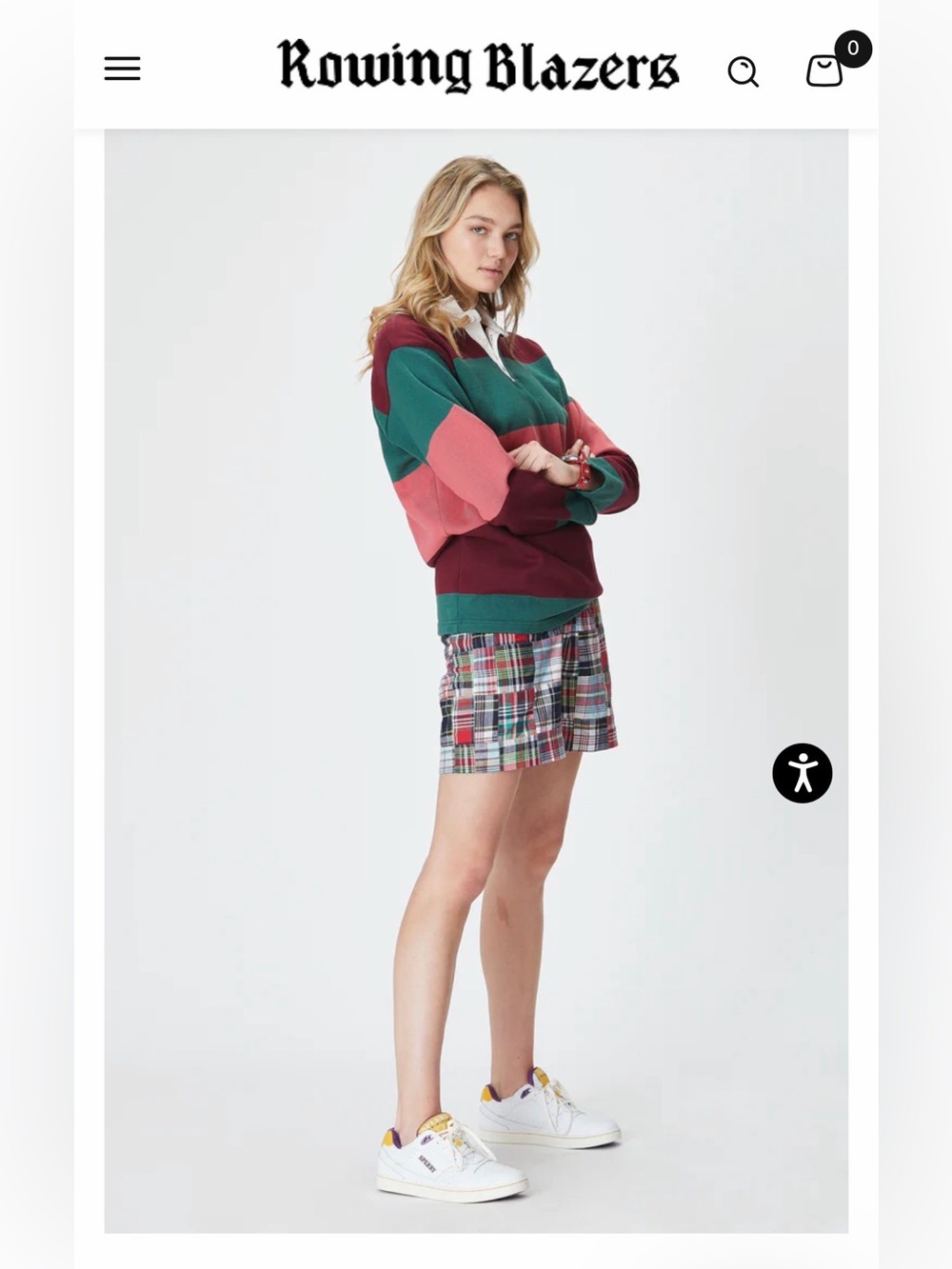 Rowing Blazers shorts Madras Patchwork